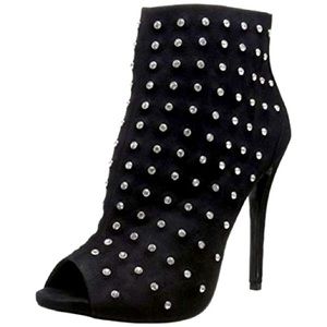 Aldo studded open toe booties